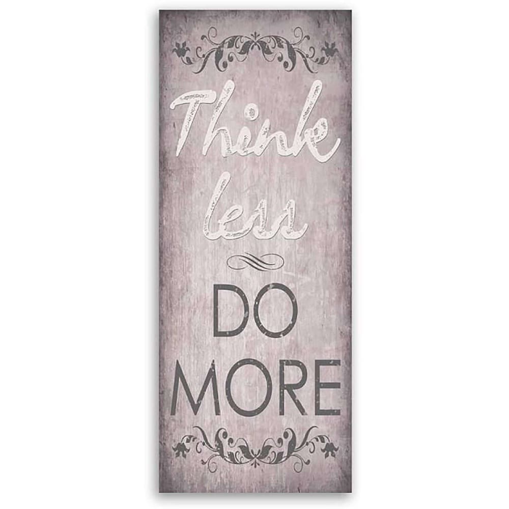 Tableau bois pense moins - 120