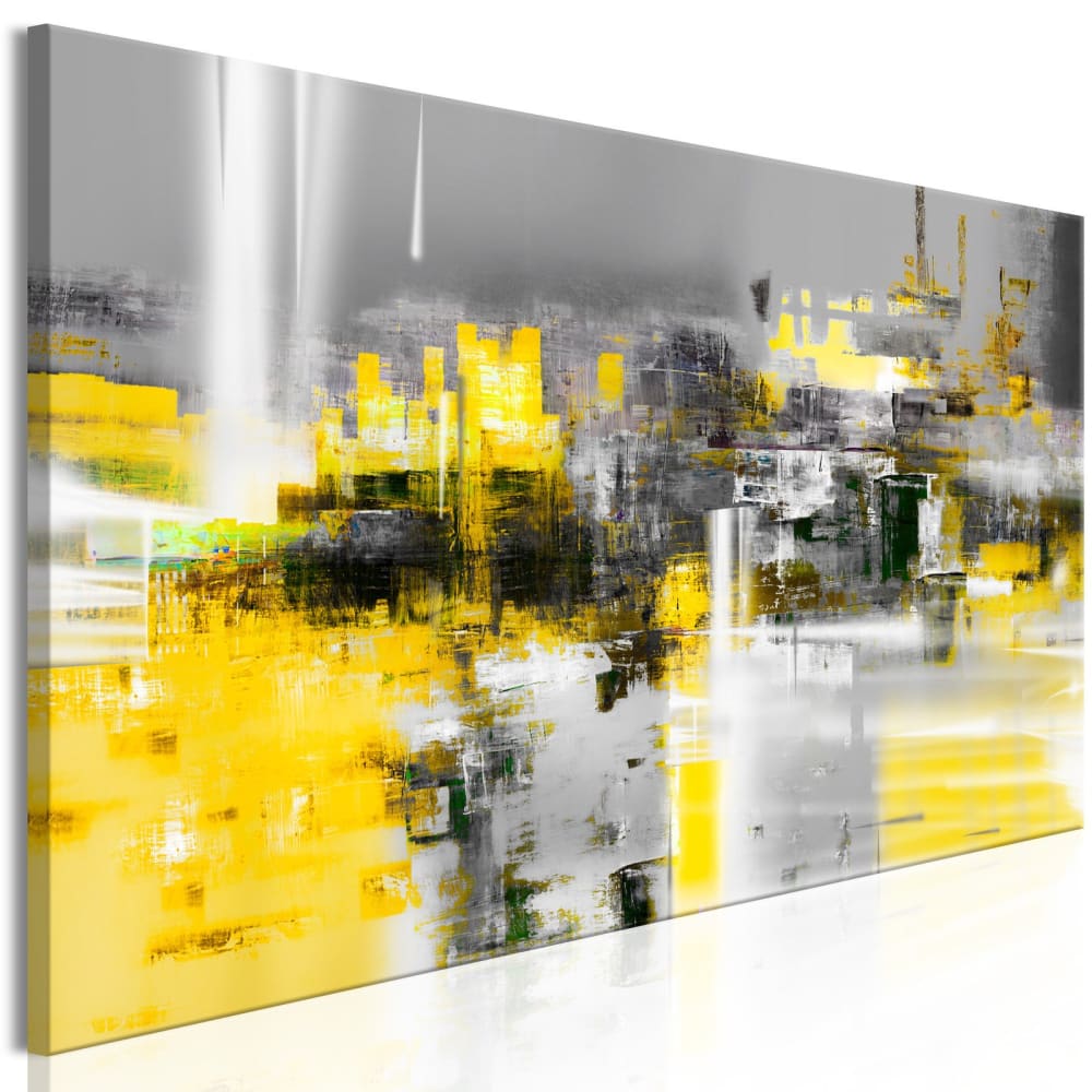 Tableau Andromède Jaune Étroit 120 x 40 cm