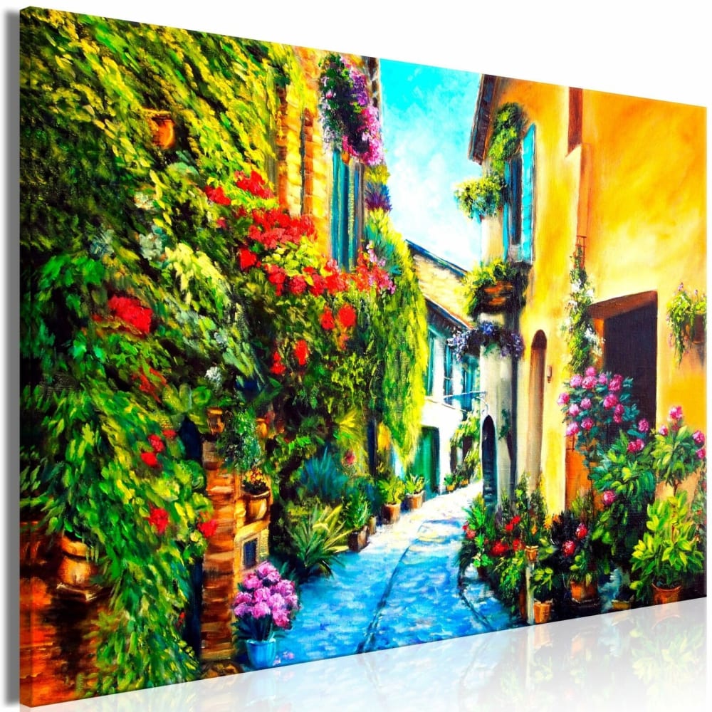 Tableau belle rue large 120 x 80 cm