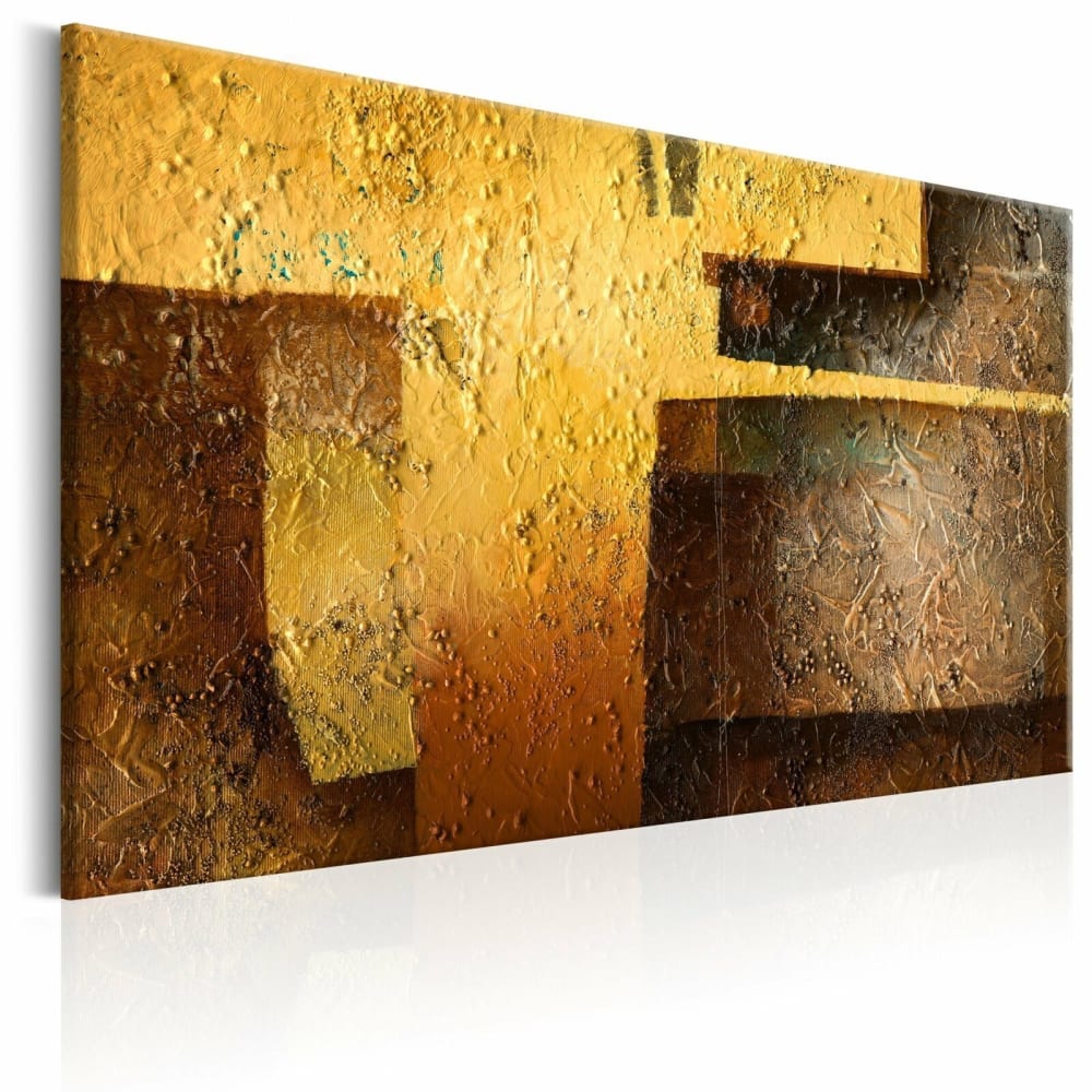 Tableau modernité dorée 120 x 80 cm
