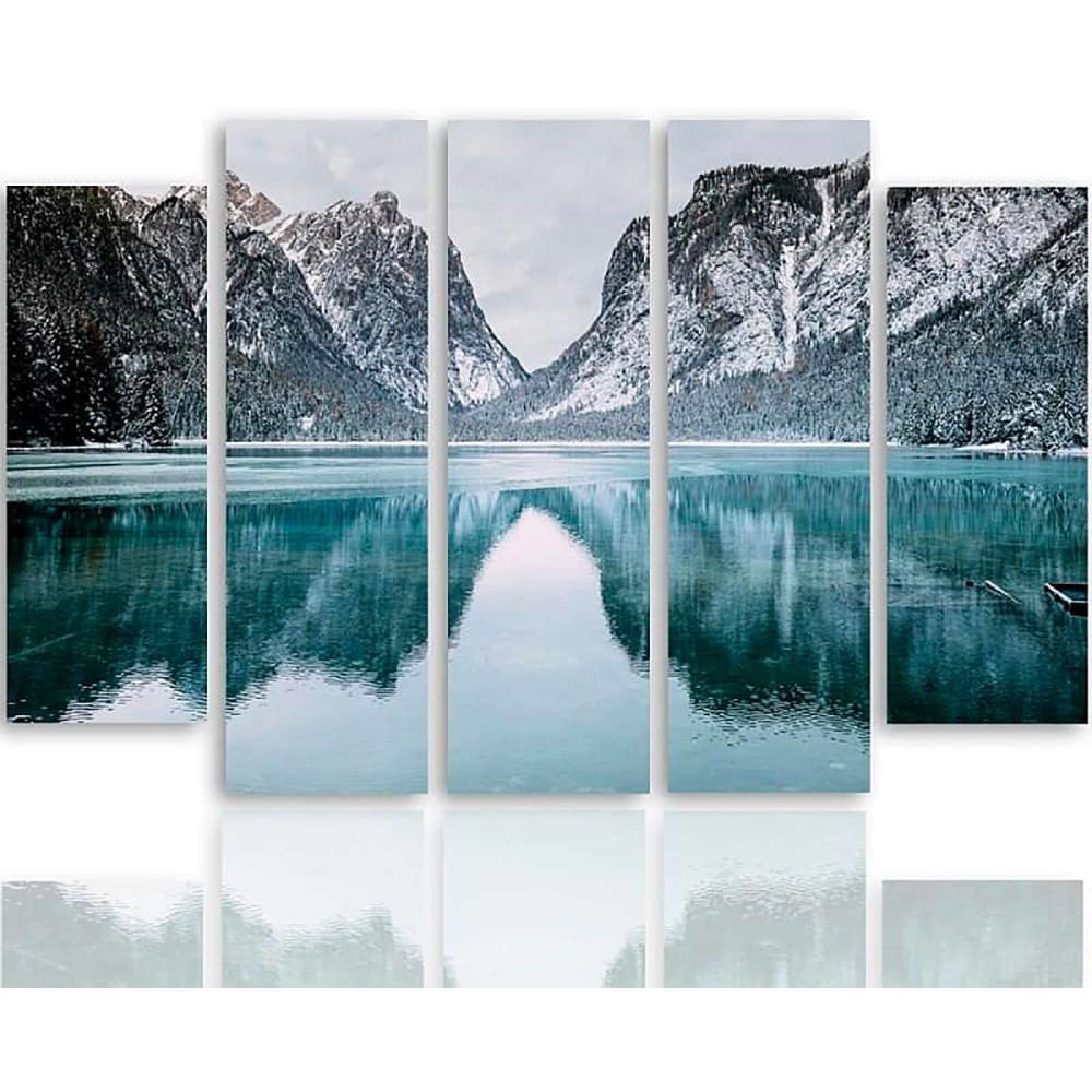 Tableau paysage de montagne 250 x 120 cm