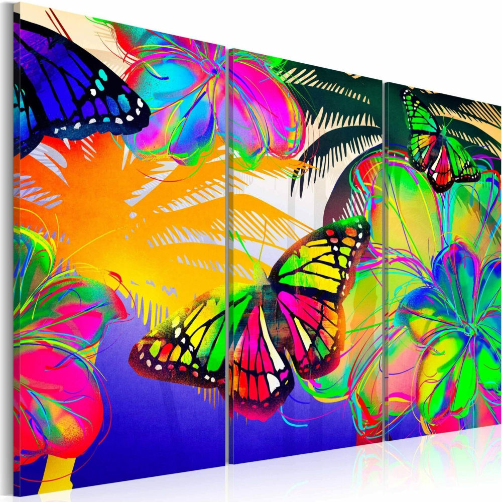 Tableau papillons exotiques