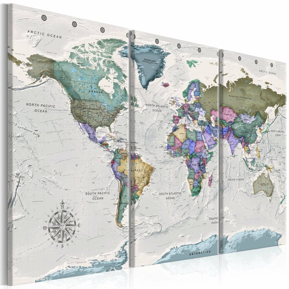 Tableau destinations mondiales 120 x 80 cm