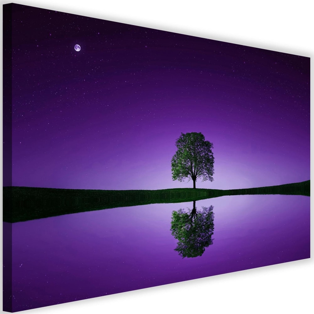 Tableau arbre solitaire 3 120 x 80 cm