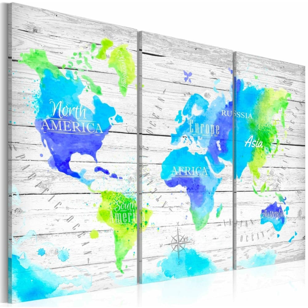 Tableau voyages colorés