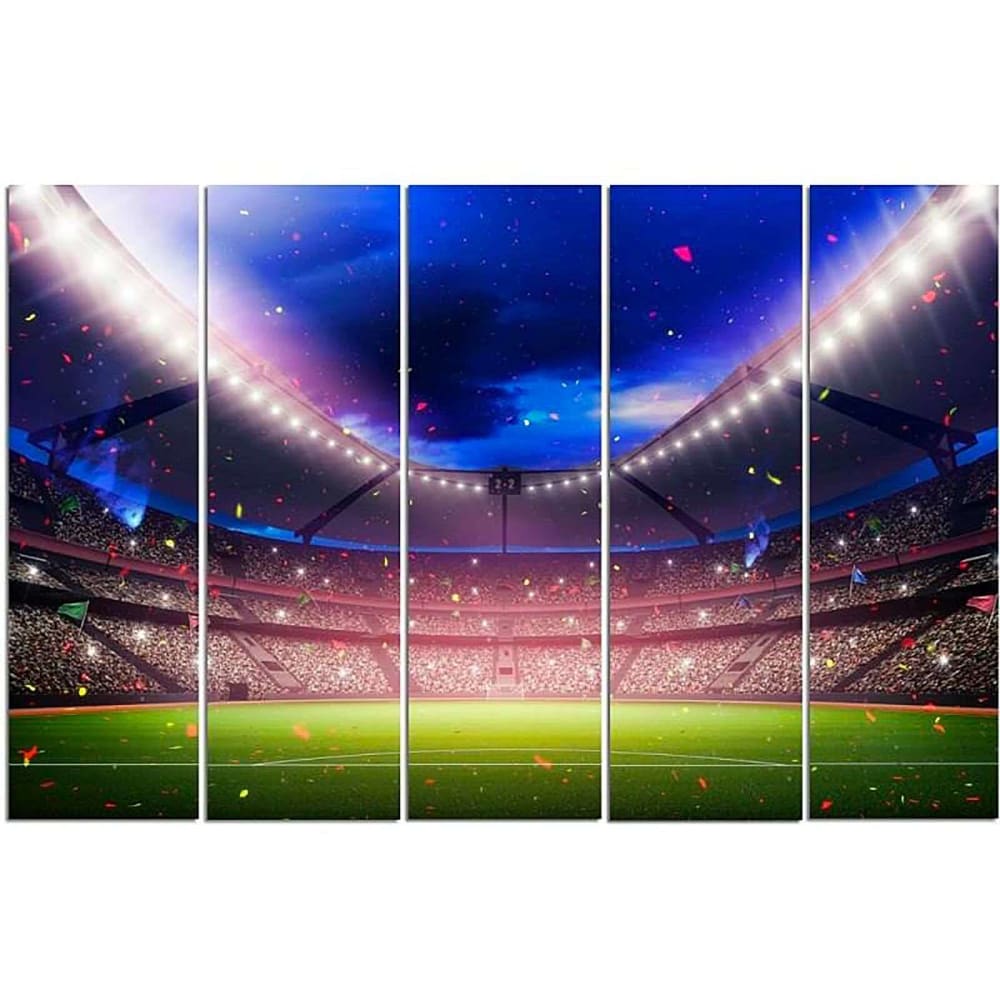 Tableau stade de foot 250 x 120 cm