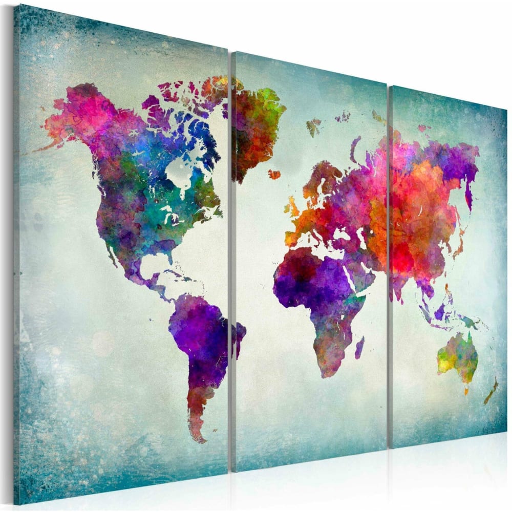 Tableau monde colore