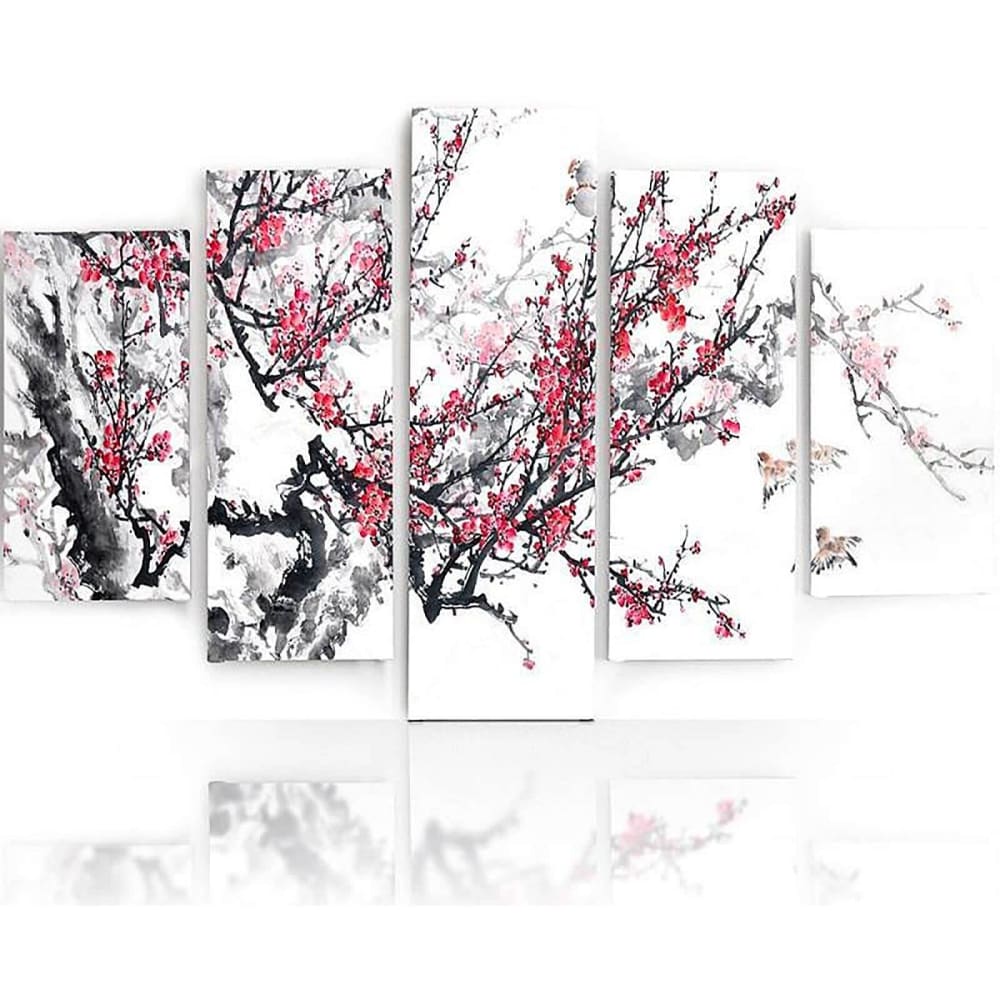 Tableau cerise japonaise 250 x 120 cm