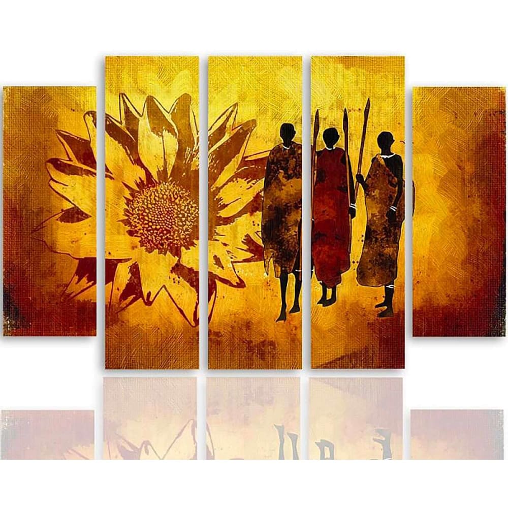 Tableau guerriers africains