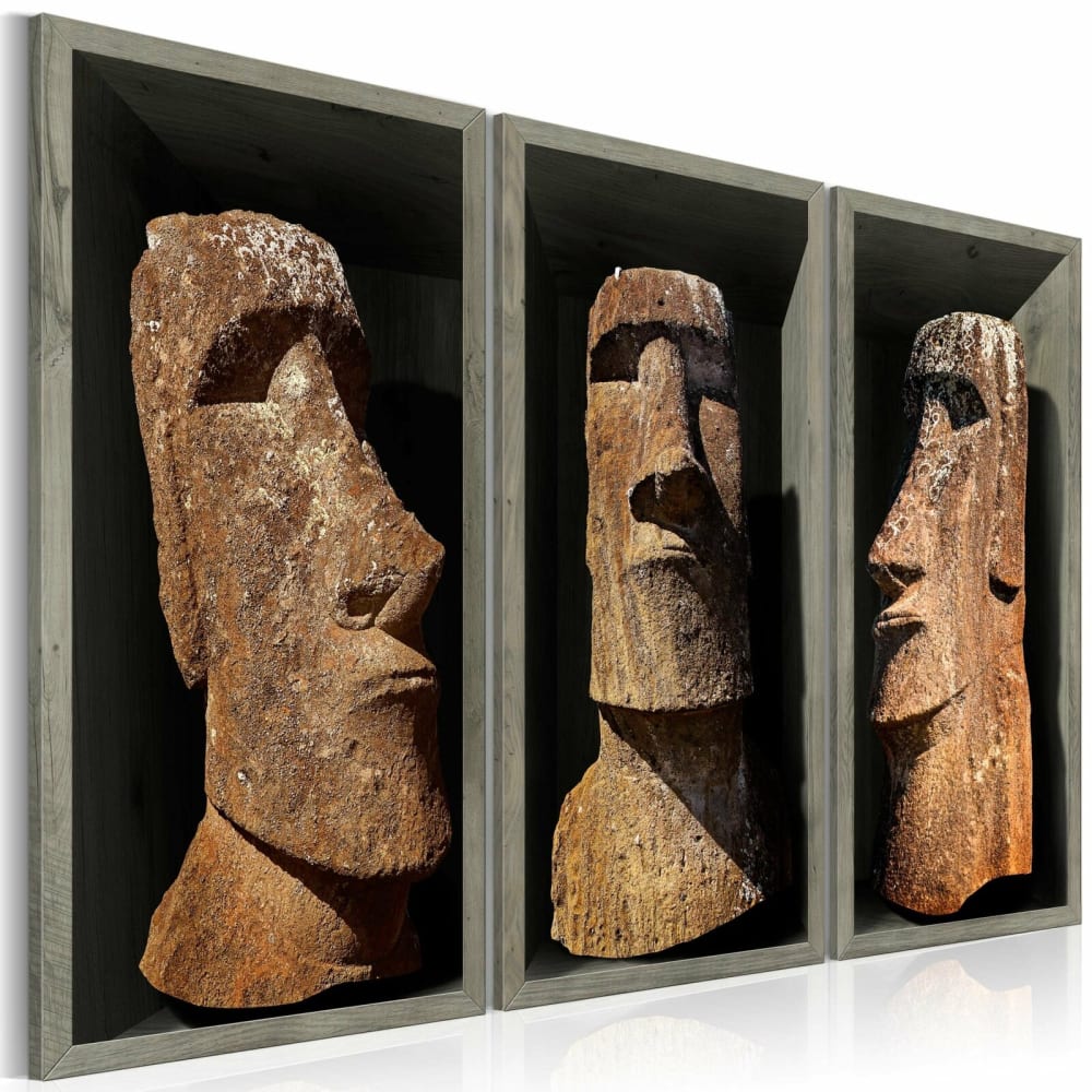 Tableau moai (île de pâques) 120 x 80 cm
