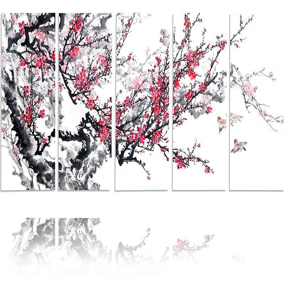 Tableau cerise japonaise 250 x 120 cm