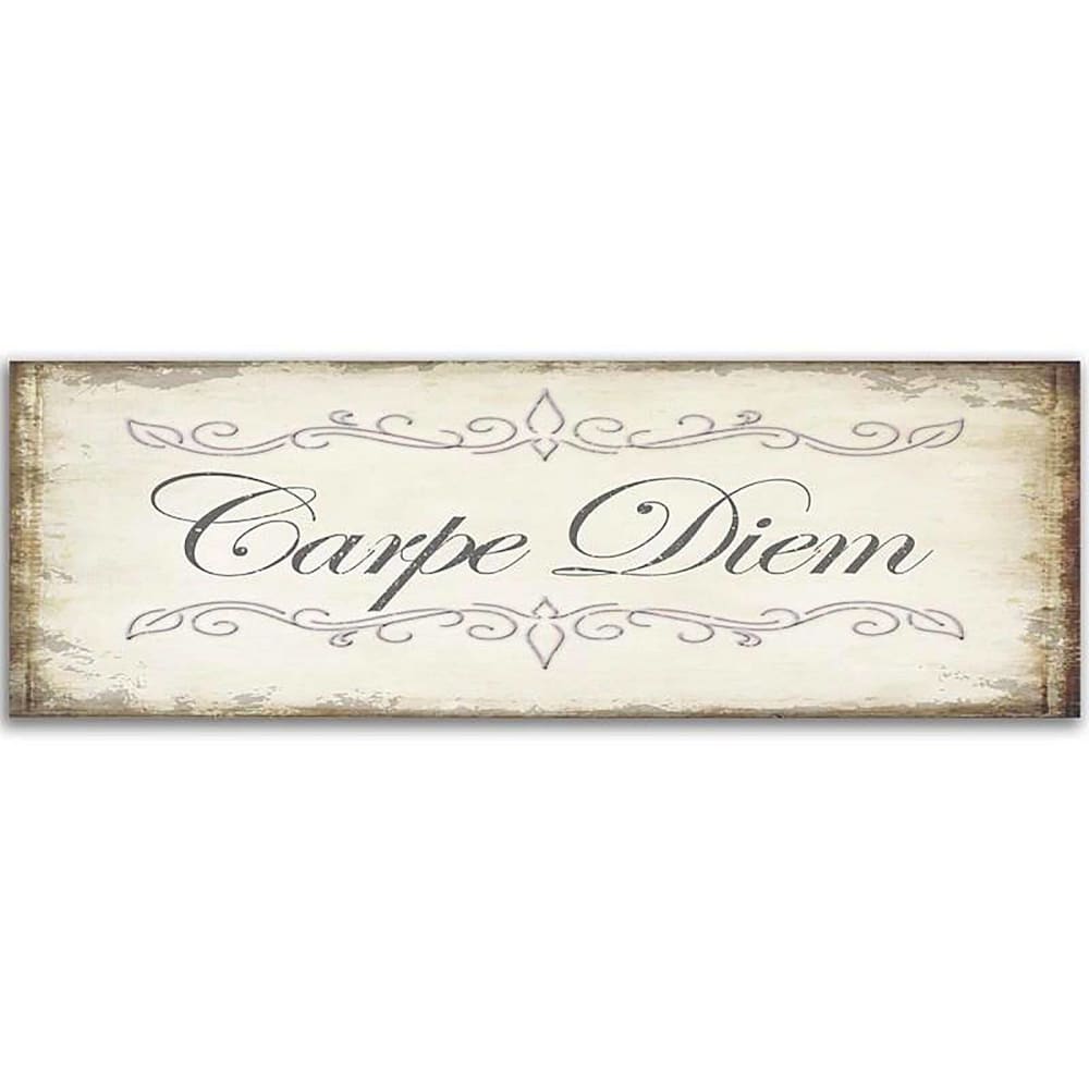 Tableau carpe diem panoramique 120 x 40 cm