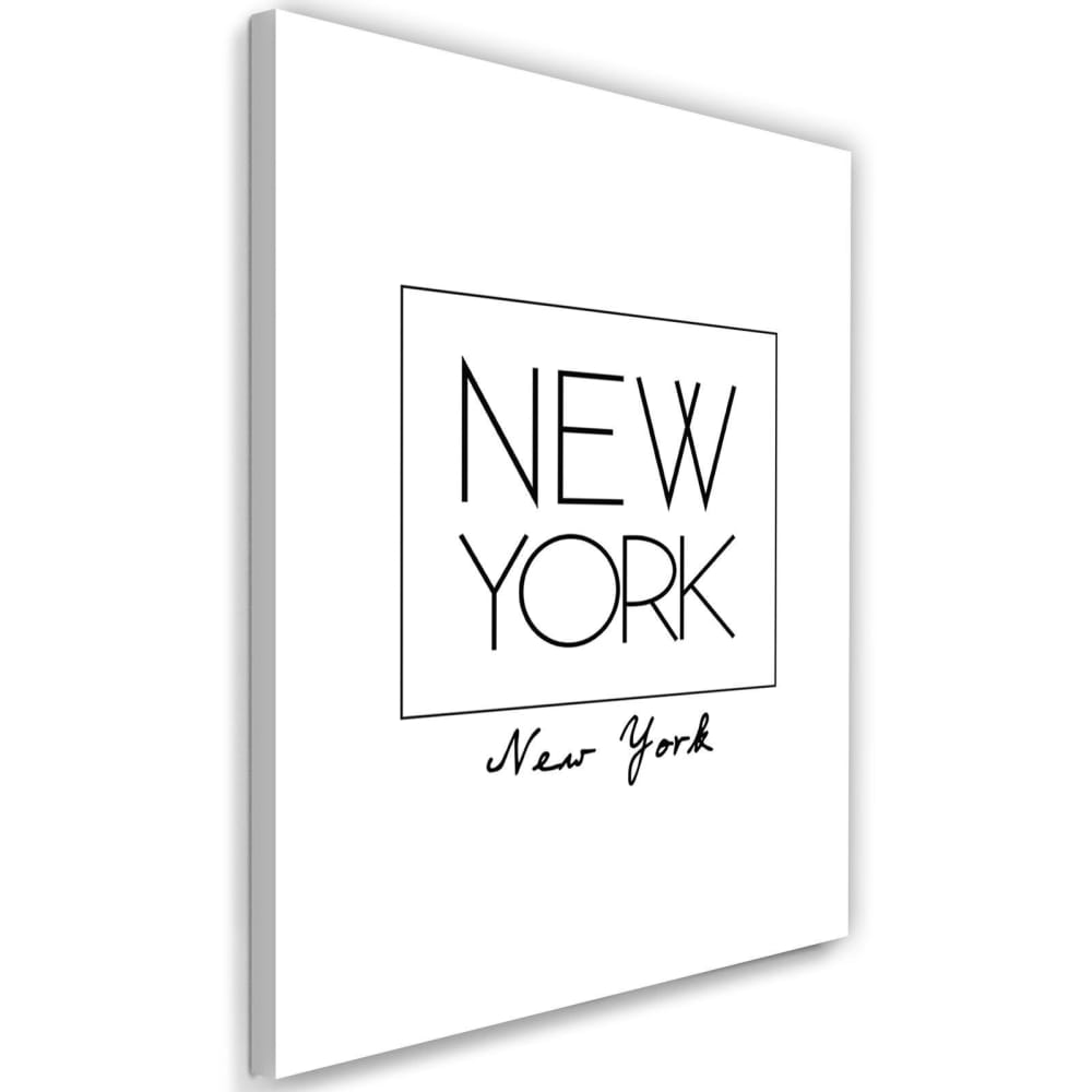 Tableau inscription new york 80 x 120 cm