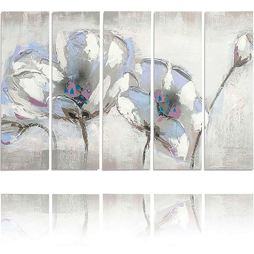 Tableau fleurs peintes 250 x 120 cm