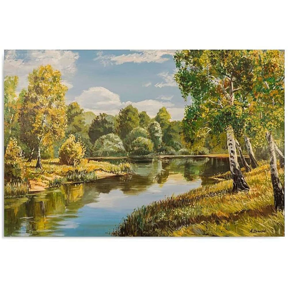 Tableau la rivière 120 x 80 cm