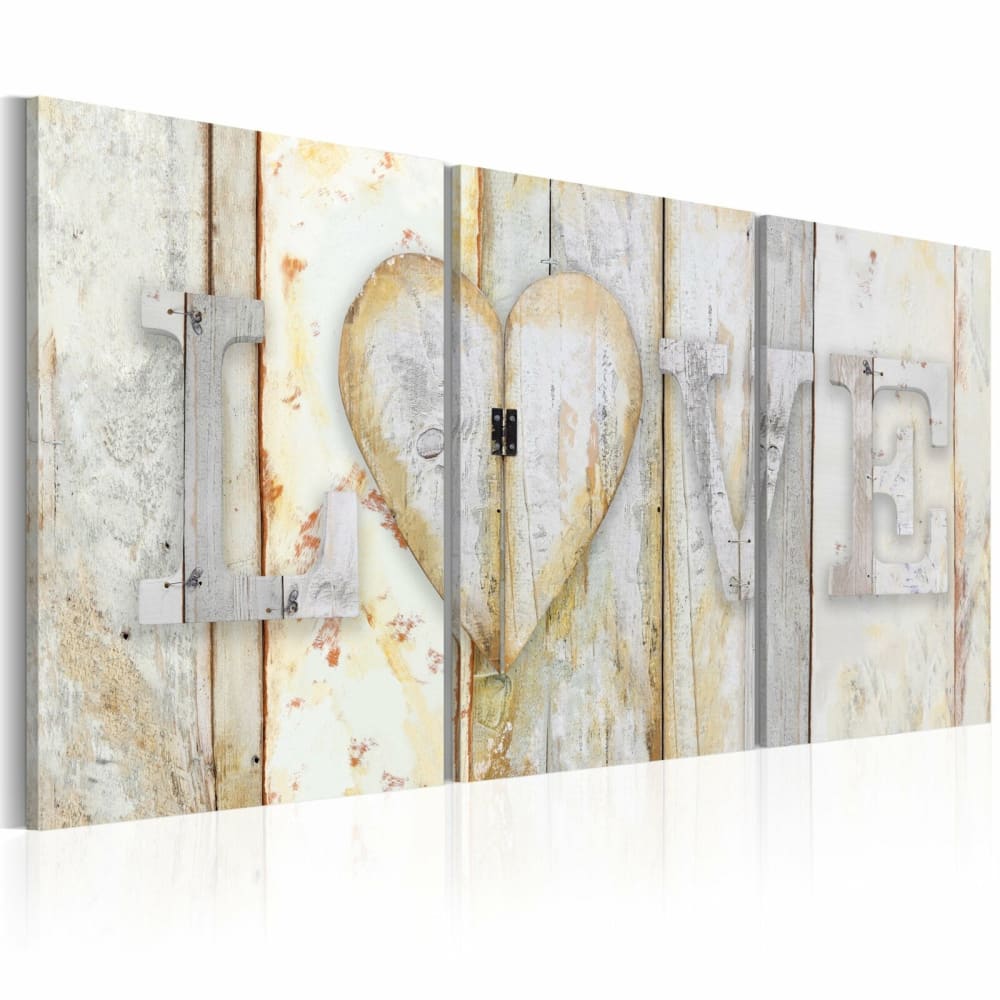 Tableau amour vintage 120 x 60 cm