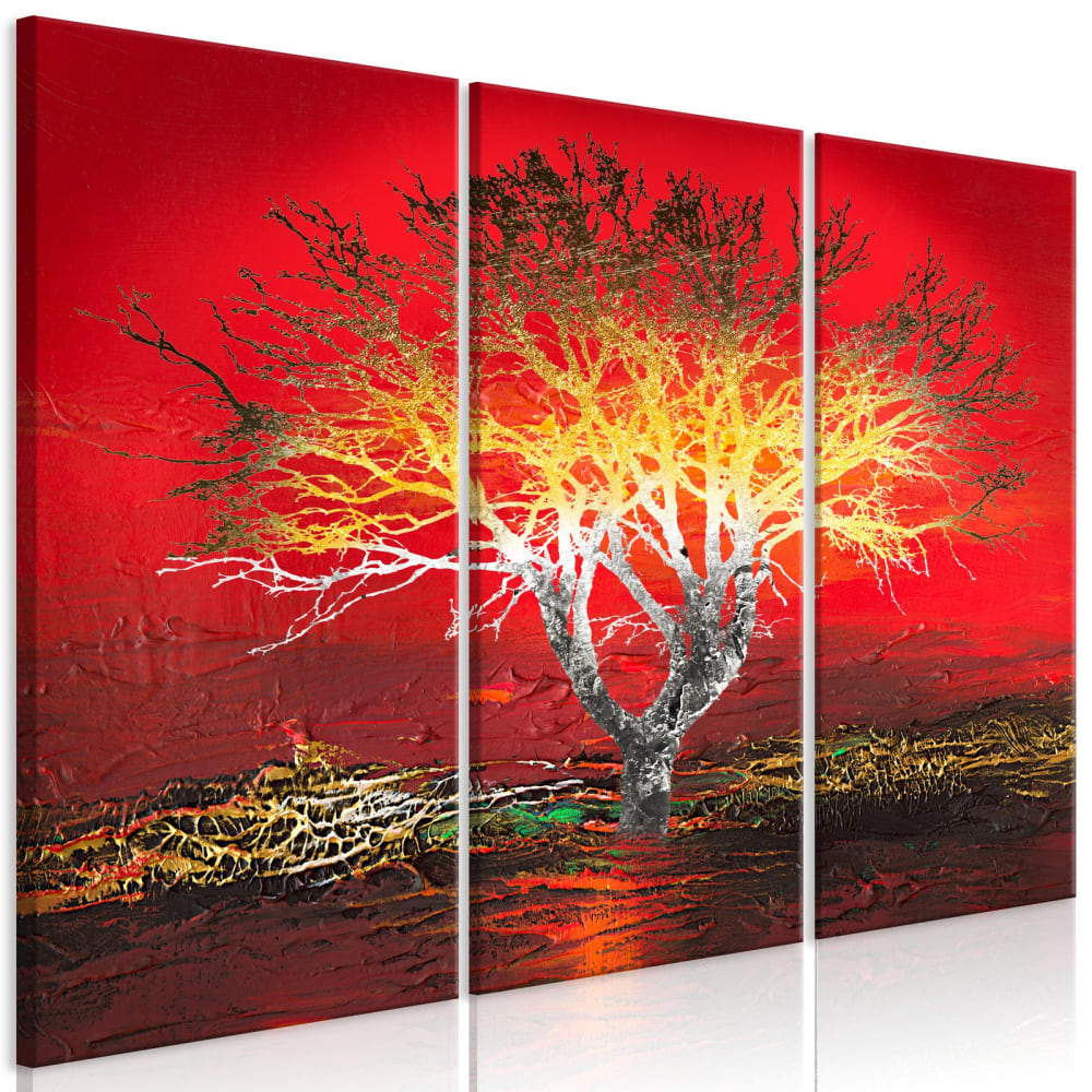 Tableau Fiery Sky 3 Parties 120 x 80 cm