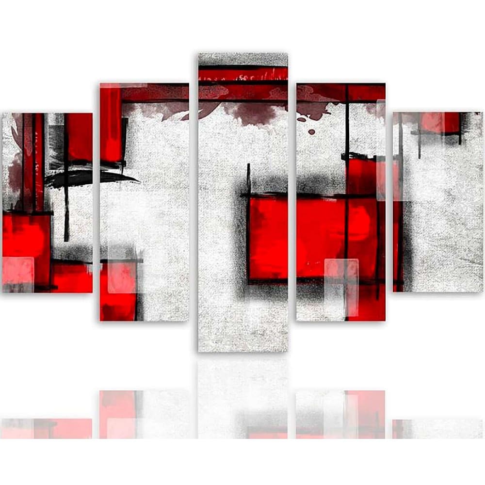 Tableau abstraction géométrique 5 250 x 120 cm