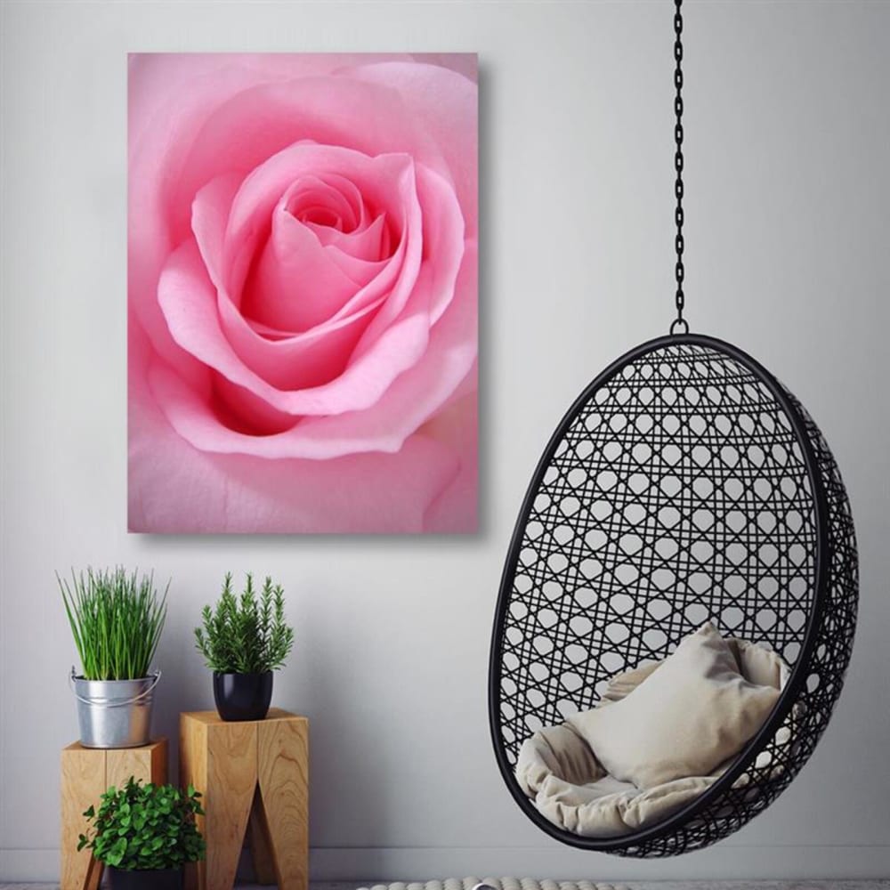 Tableau rose pastel 80 x 120 cm