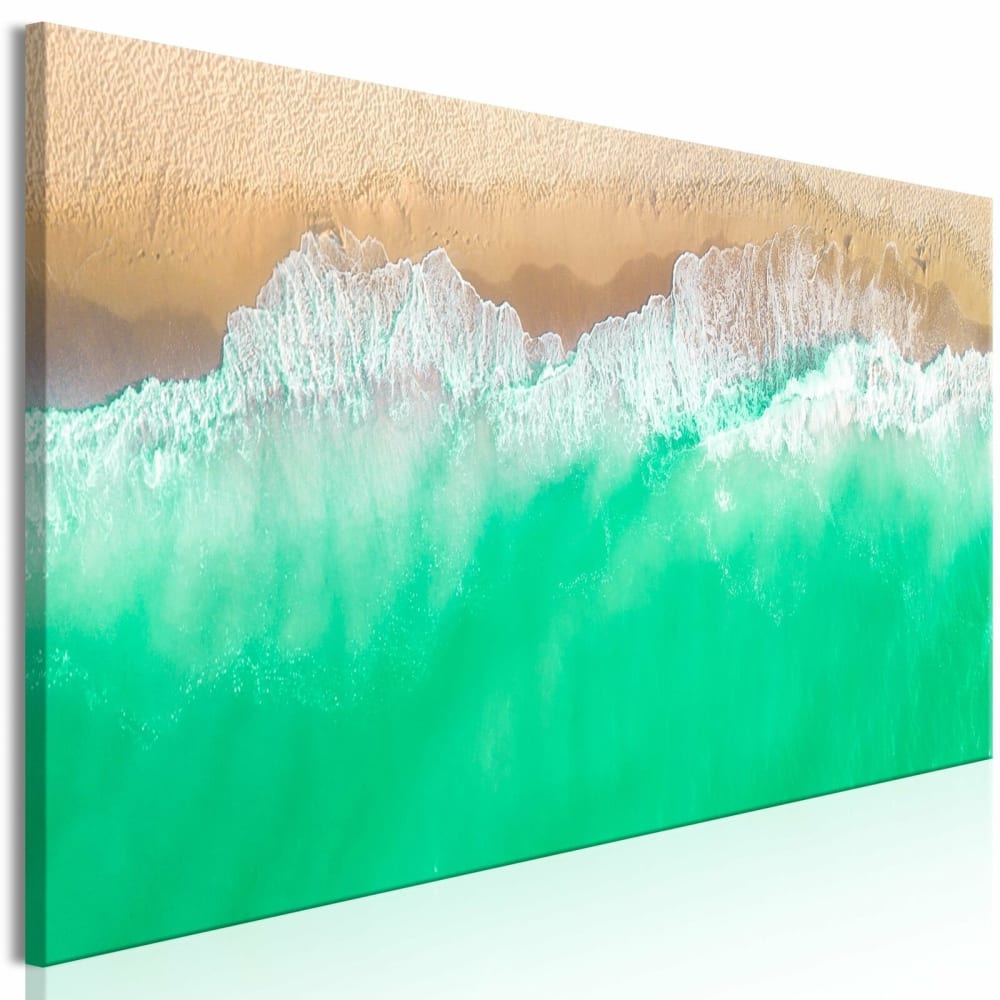 Tableau côte étroite verte 120 x 40 cm
