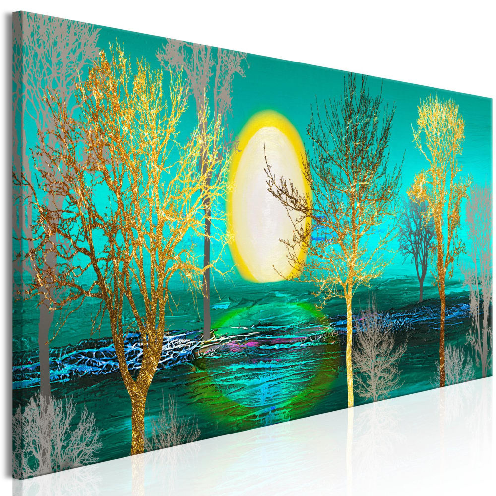 Tableau Golden Forest Étroit 120 x 40 cm