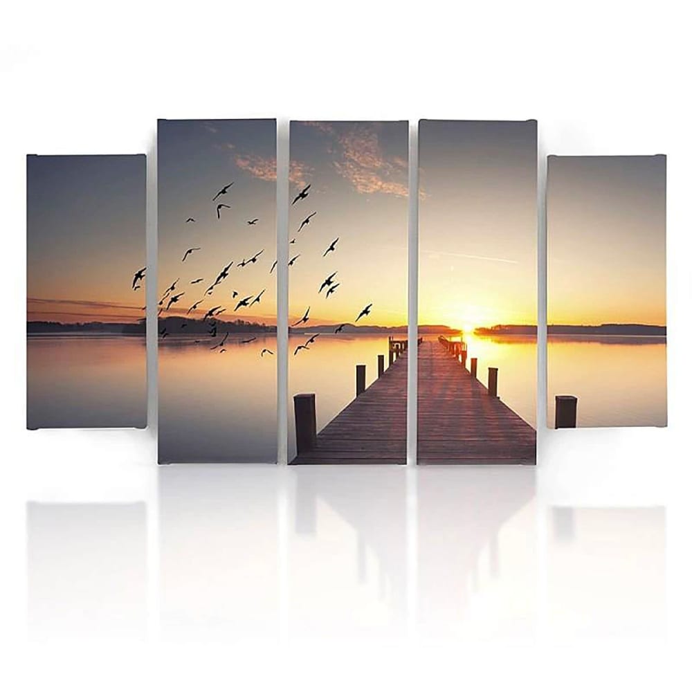 Tableau jetée sur l'eau 250 x 120 cm