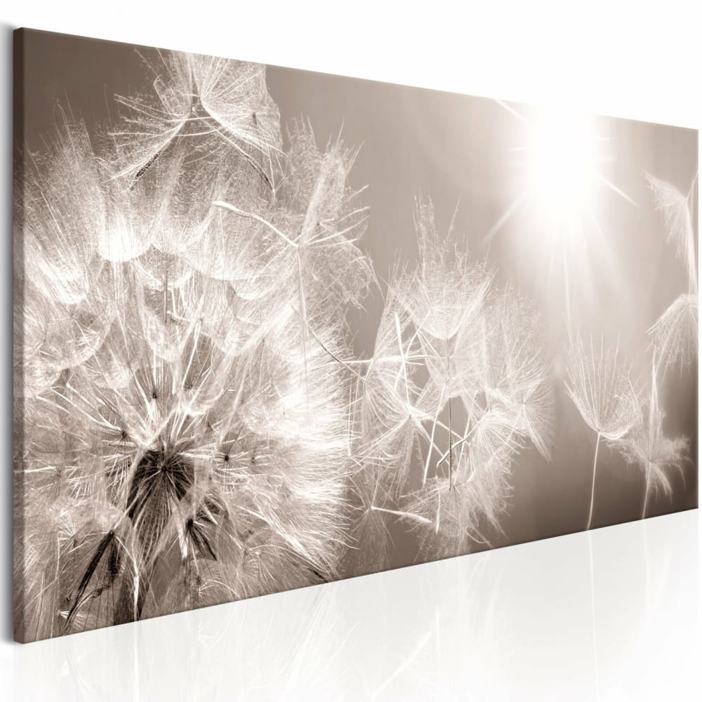 Tableau pissenlits d'été 120 x 40 cm