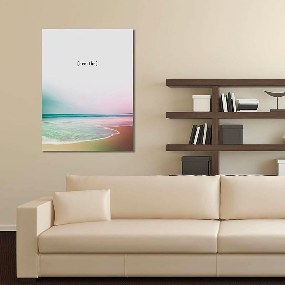Tableau bois respirez 2 80 x 120 cm