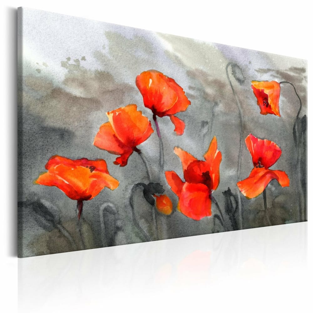 Tableau coquelicots (aquarelle)