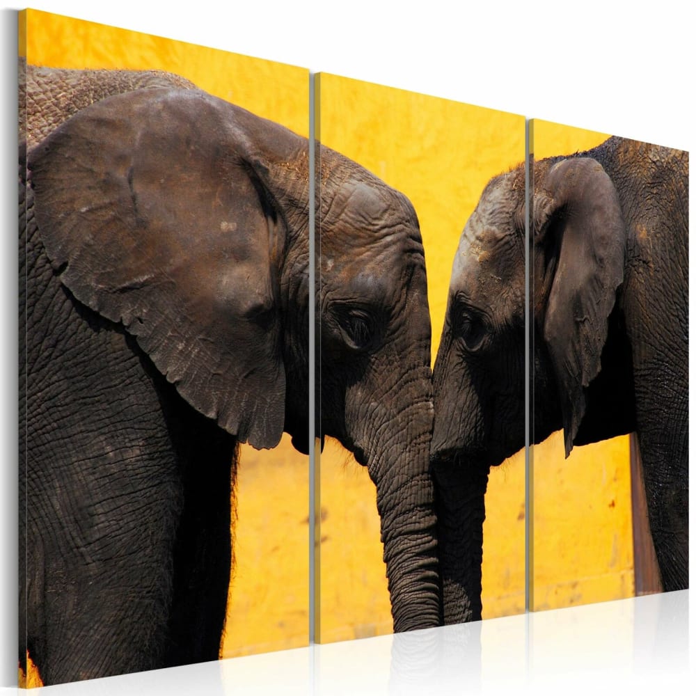 Tableau boisou des éléphants