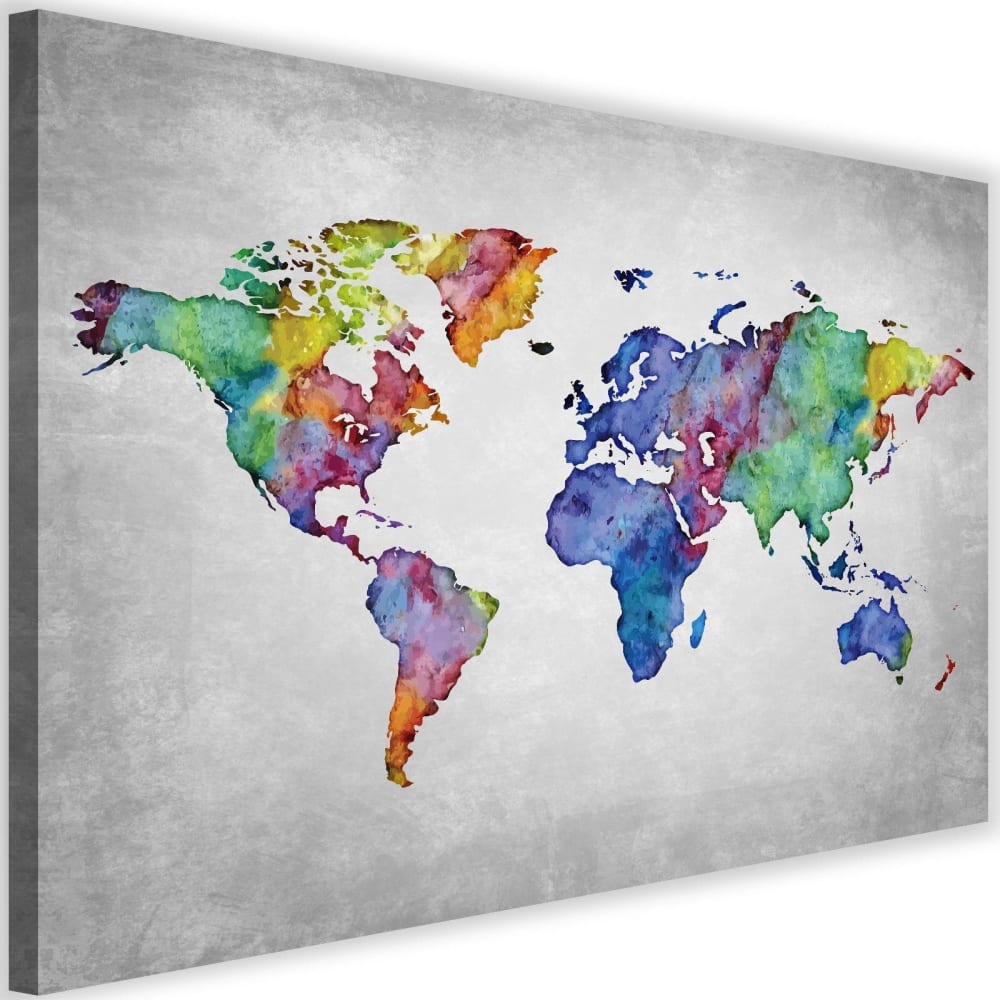 Tableau carte du monde