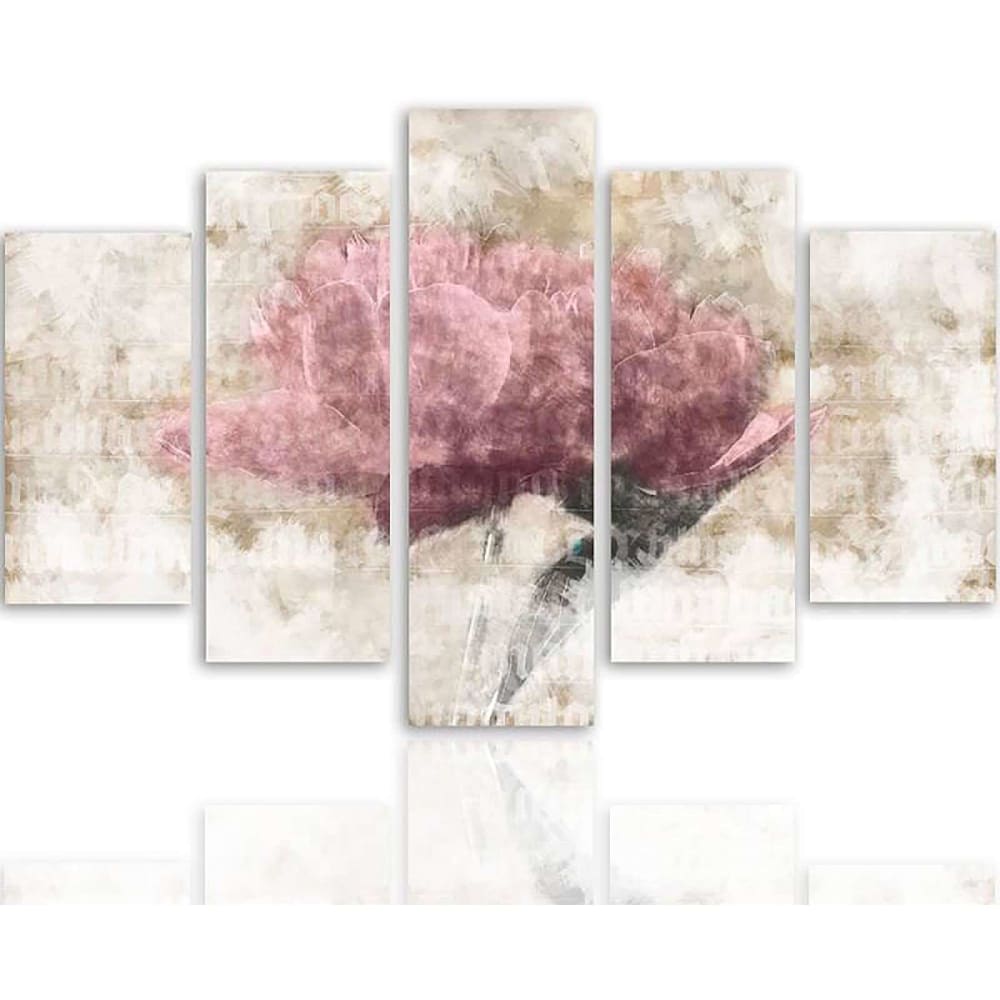 Tableau pastel fleuri 250 x 120 cm