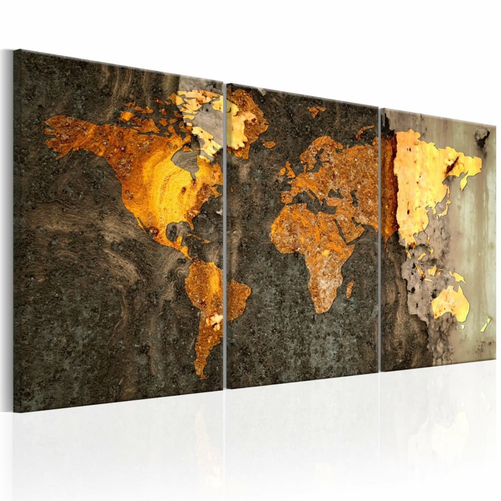 Tableau monde du métal 120 x 60 cm