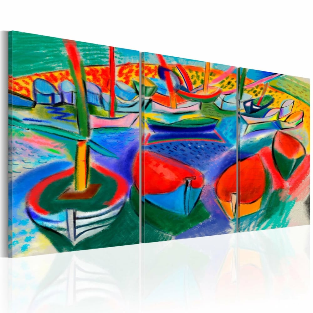 Tableau mer de couleurs 120 x 60 cm