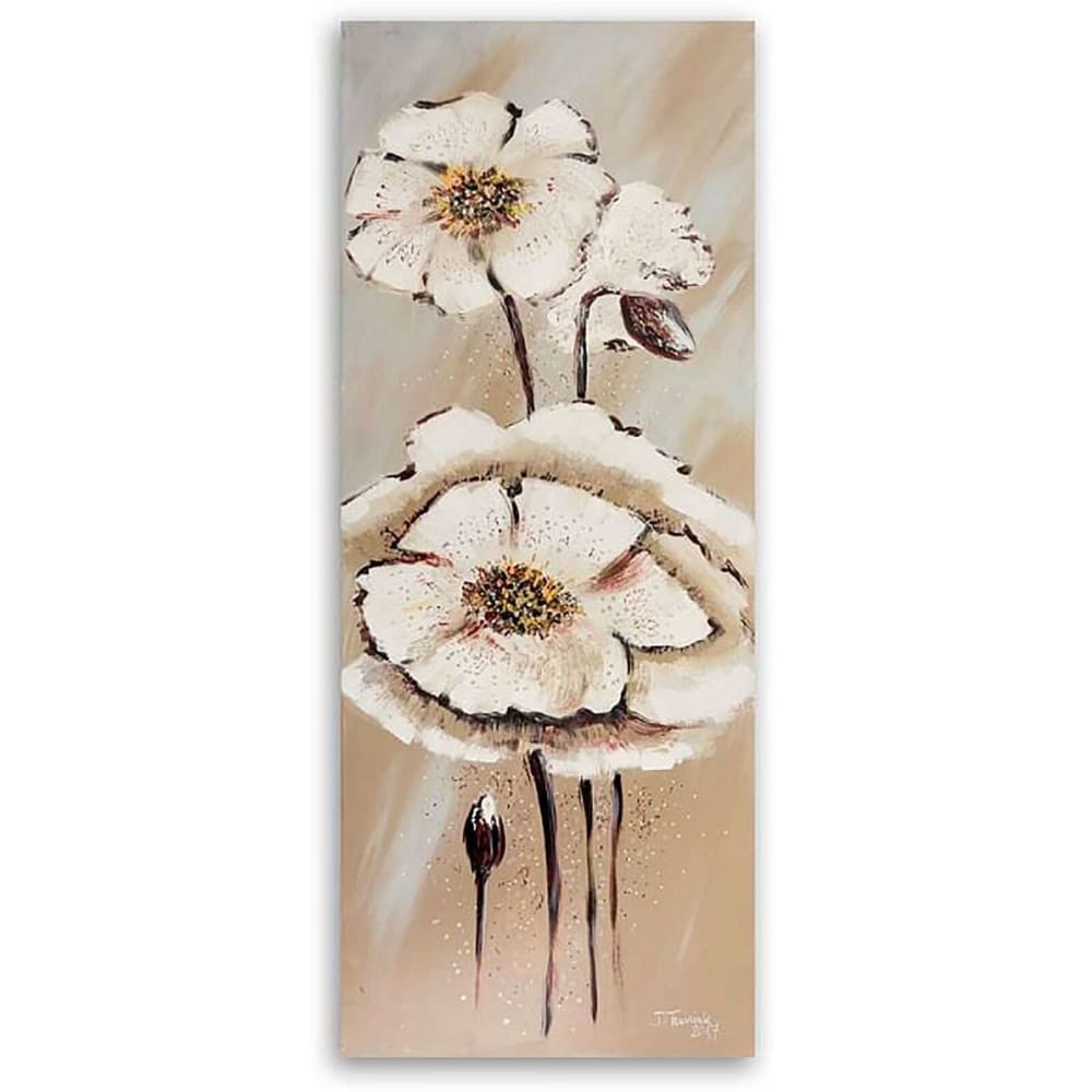 Tableau deux fleurs 1