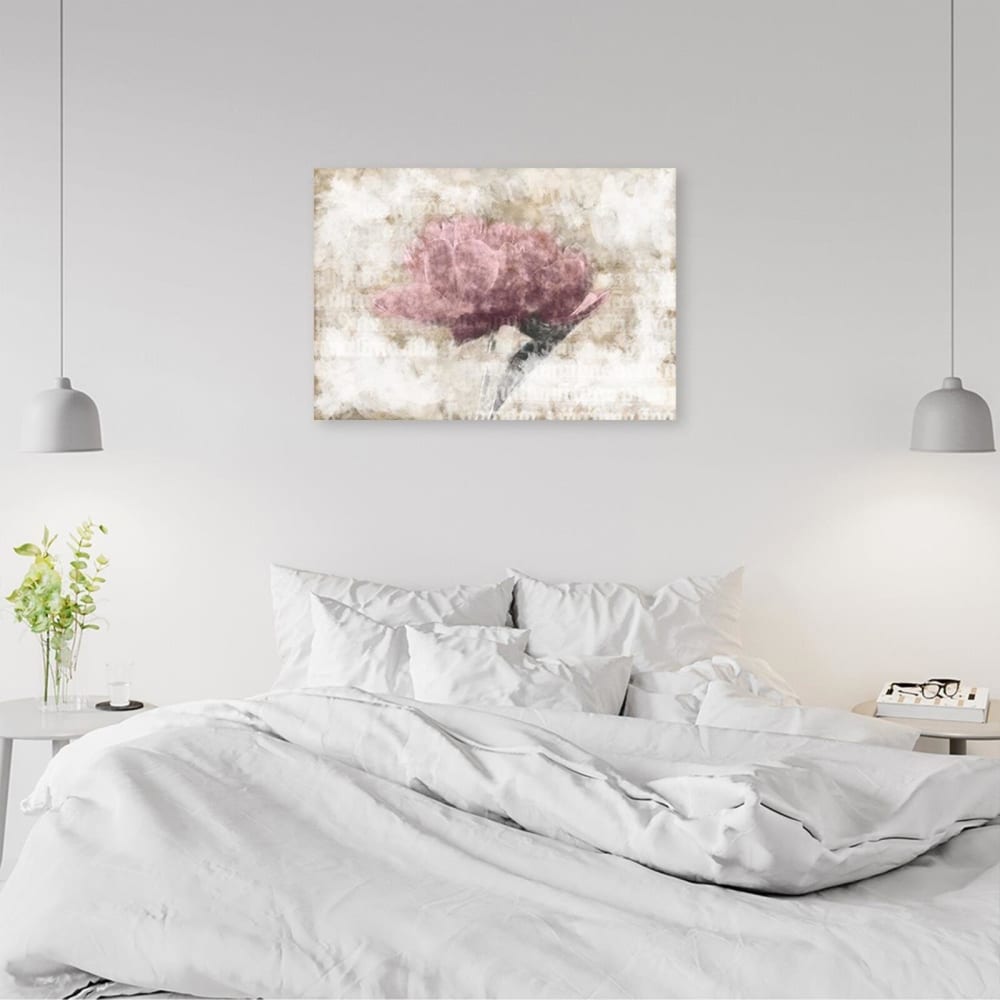 Tableau abstraction rose 120 x 80 cm