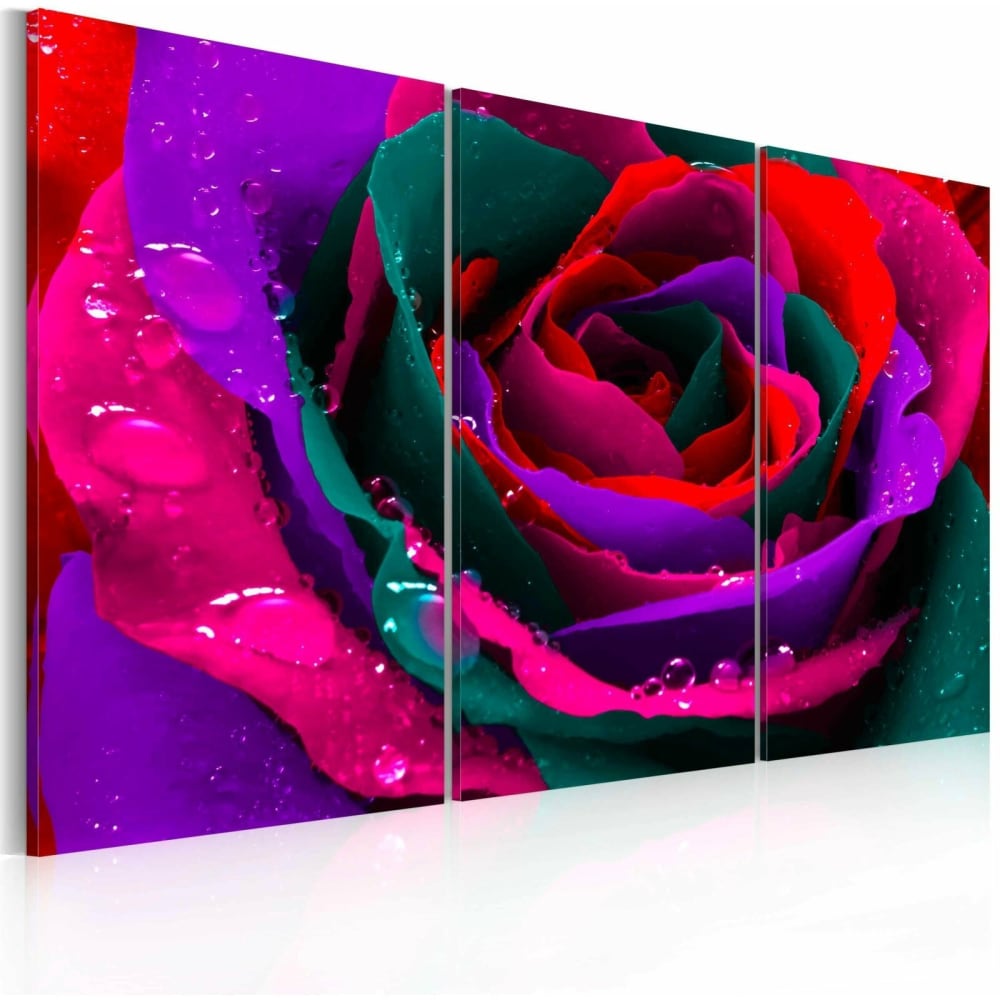 Tableau rose irisée