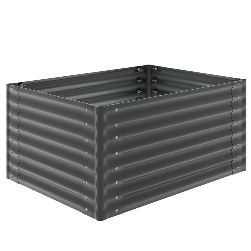 Jardinière surélevée acier galvanisé 120x90x62cm grise