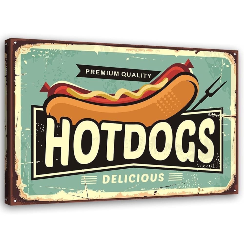 Tableau les hot-dogs 120 x 80 cm