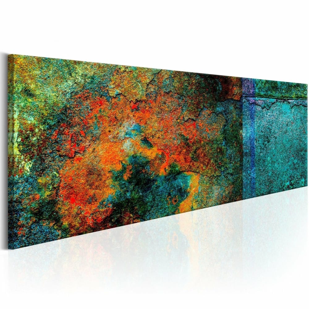 Tableau kaléidoscope en métal 120 x 40 cm