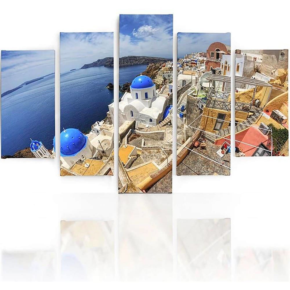 Tableau santorin hdr 250 x 120 cm