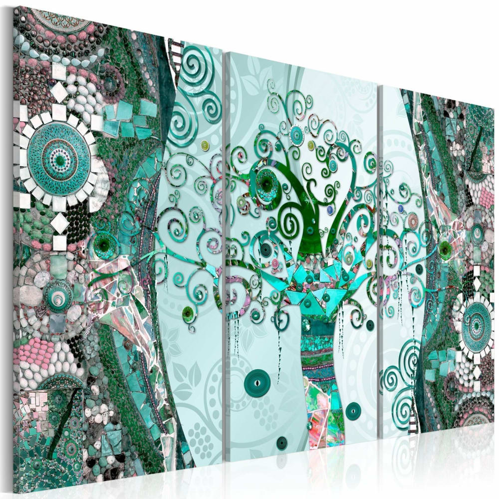Tableau arbre émeraude 120 x 80 cm