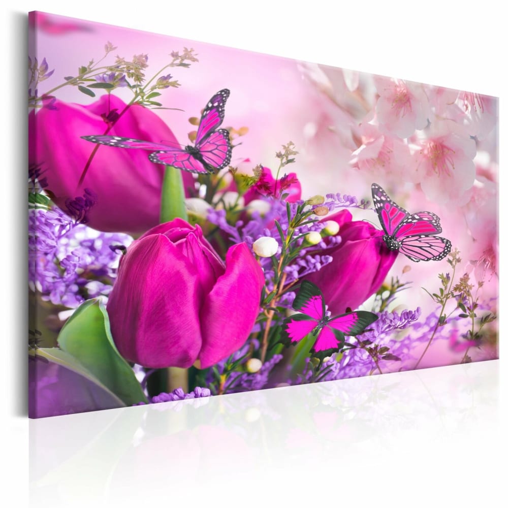 Tableau explosion de printemps 120 x 80 cm