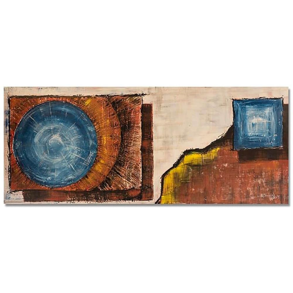 Tableau bois panorama, 59 abstraction 120 x 40 cm