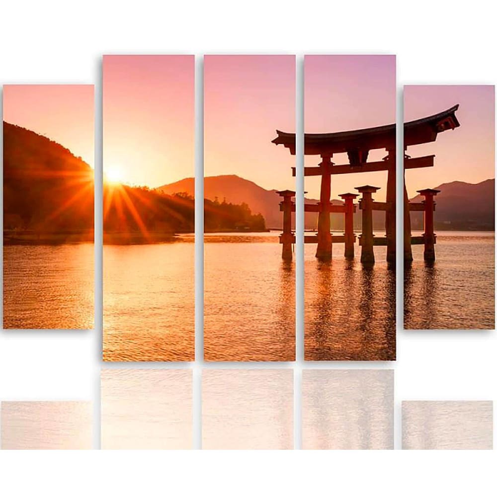 Tableau le japon paysage 6 250 x 120 cm