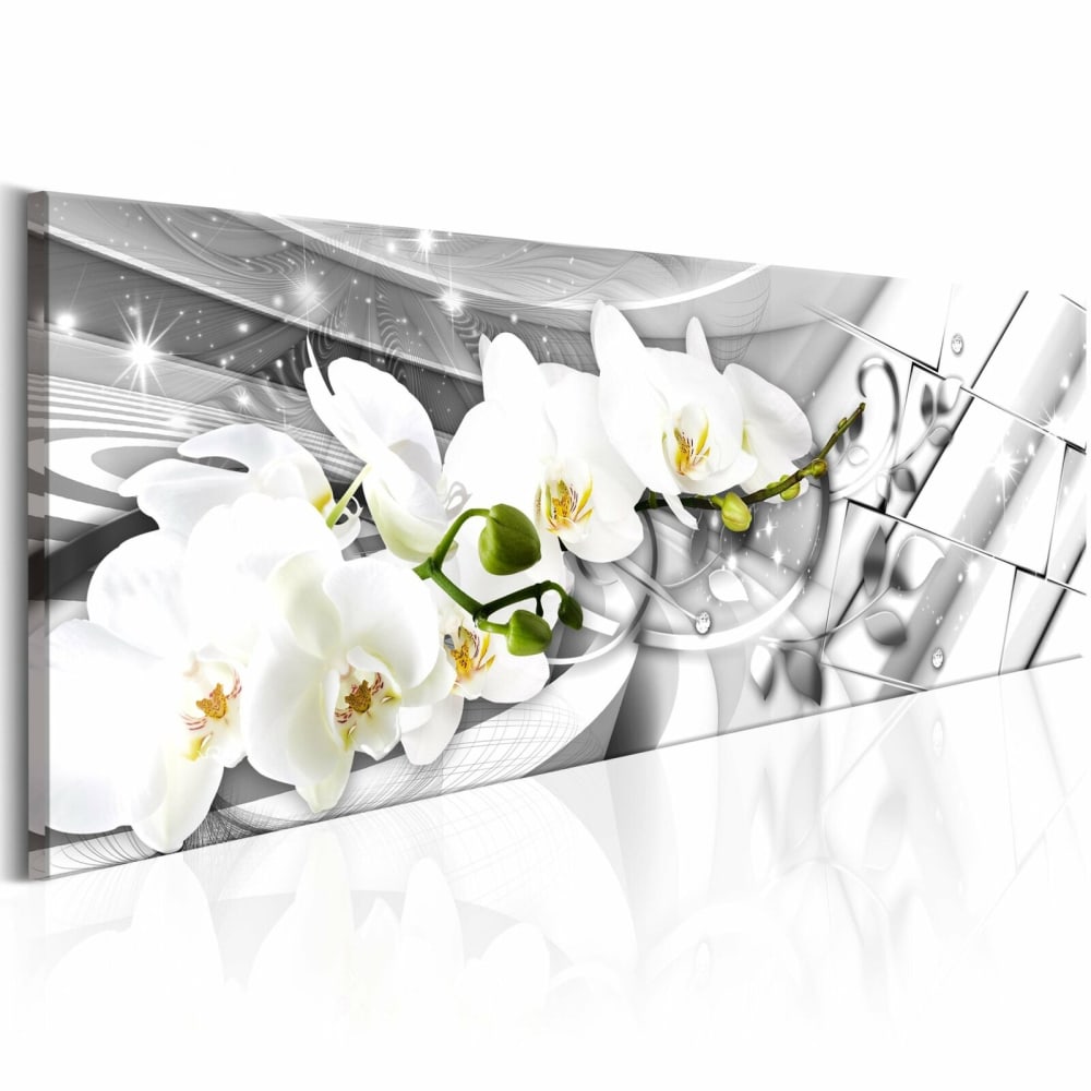 Tableau orchidées tordues 120 x 40 cm