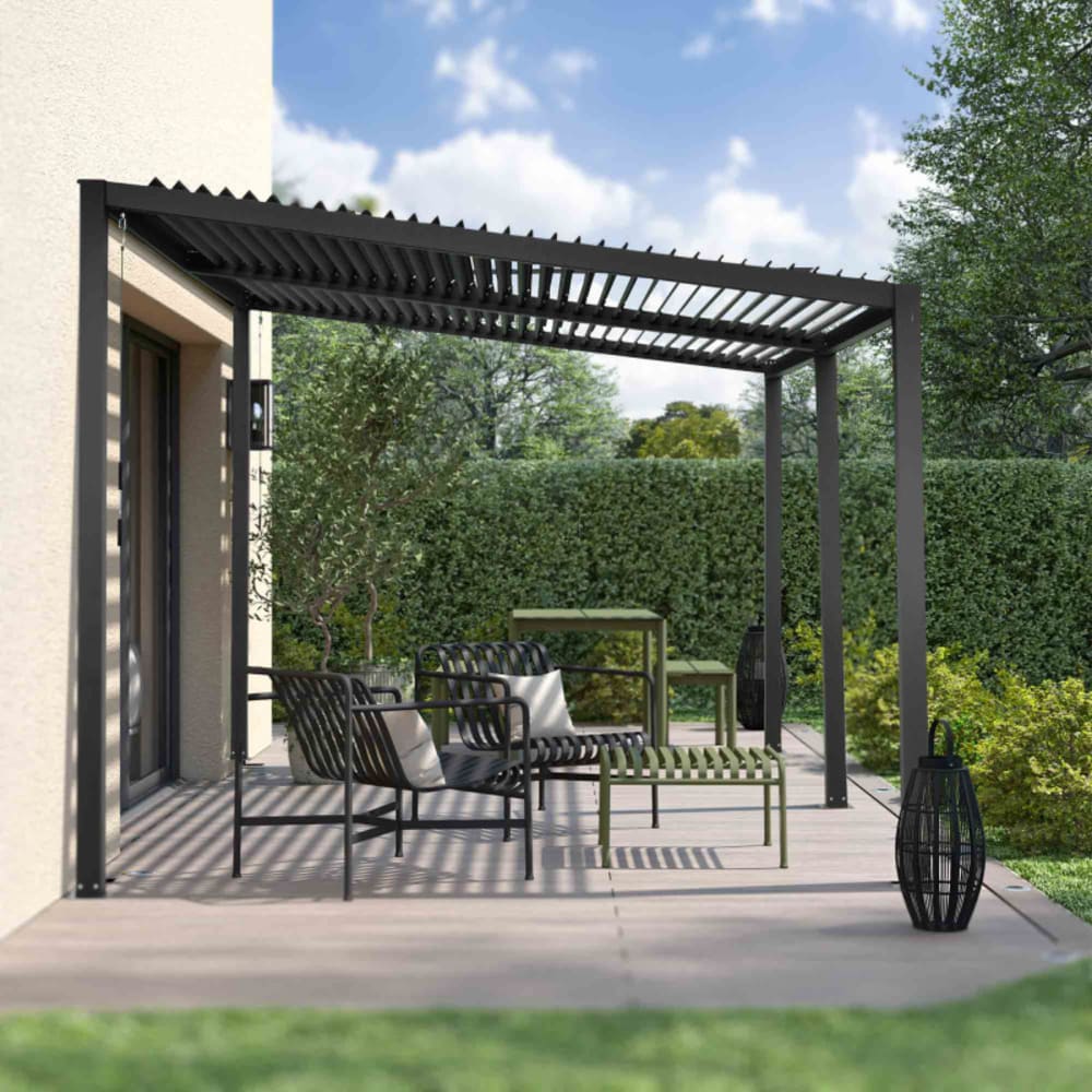 Pergola en aluminium bioclimatique - 12 m²