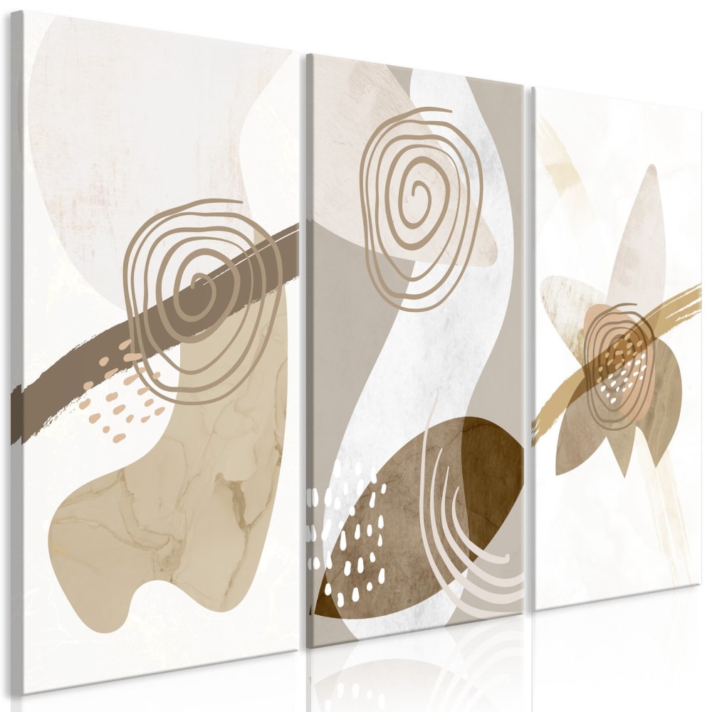 Tableau Trio Beige 120 x 80 cm