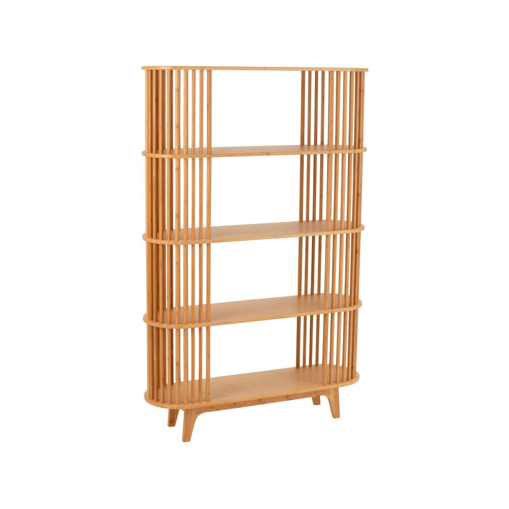 Etagère 4 niveaux 100x30x154,5 cm en bambou naturel - jundi