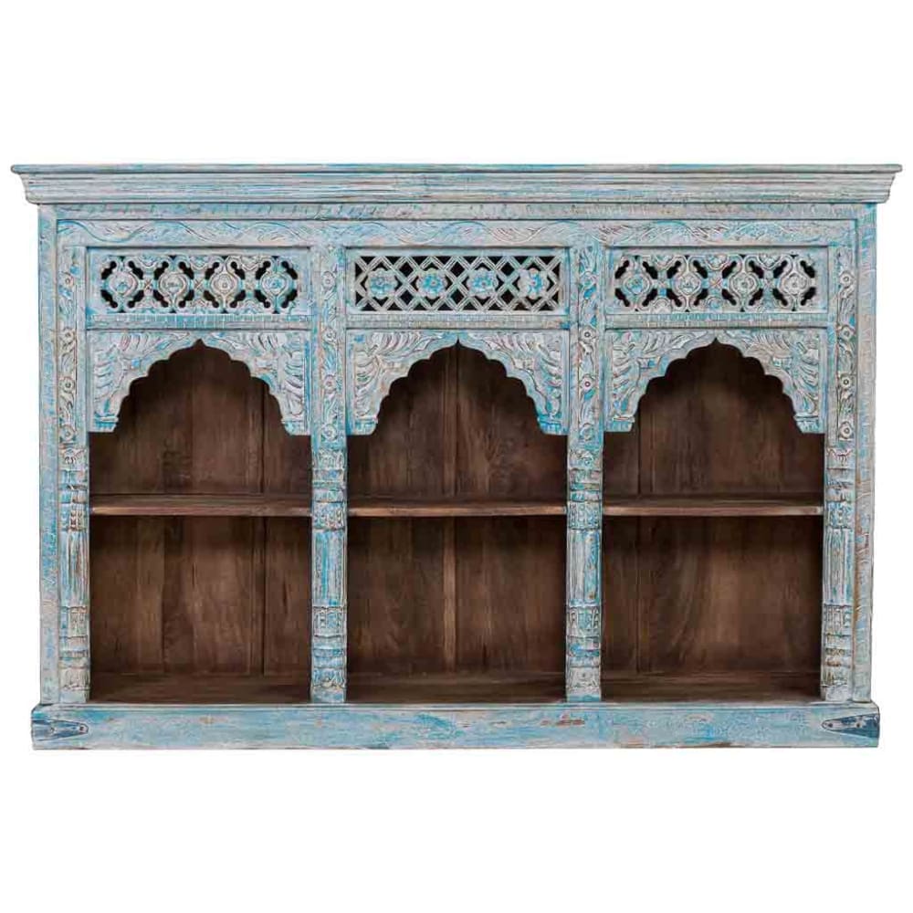 Sideboard aus Holz, 160x40x107 cm, Blau - Maisons Du Monde